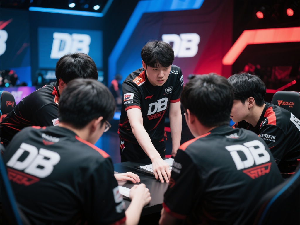 电竞比赛往往是瞬息万变的，DB战队以高效的团队协作