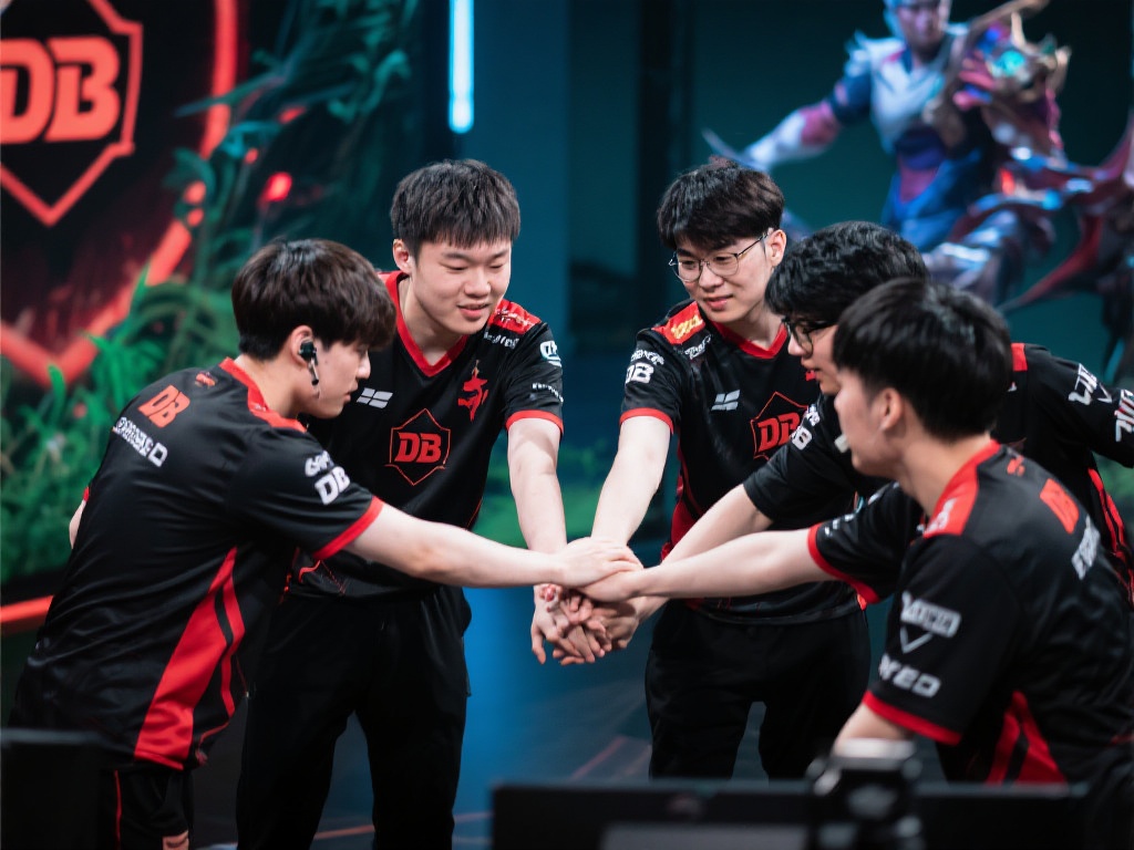 在DB电竞的比赛中，团队配合是他们制胜的法宝。通过