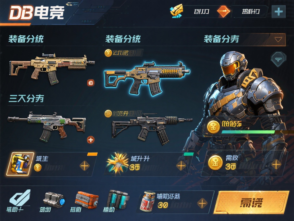 在DB电竞中，装备系统是核心元素之一，无论是初学者